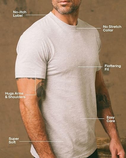 True Classic mens Classic 5 pack T-shirt