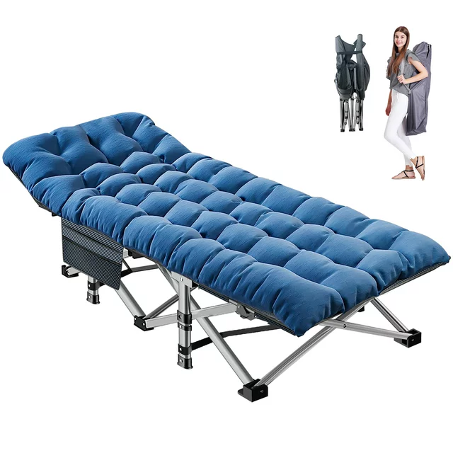 Slsy Folding Bed Cot with 3.3 Inch Mattress, 75"* 28" Folding Camping Cots with Carry Bag, Folding Sleeping Cot Guest Bed