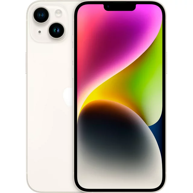 Restored Apple iPhone 14 Plus - Carrier Unlocked -256GB Starlight - MQ3T3LL/A (Refurbished)